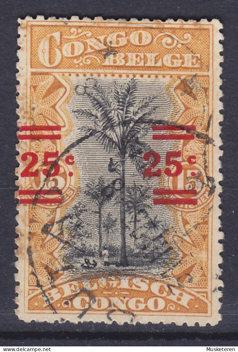 Belgian Congo 1921 Mi. 48, 15c. Auf 15c. Ölpalmen Overprinted Aufdruck ERROR Variety 'Shifted To The Left' BUTA Cds. - Gebraucht