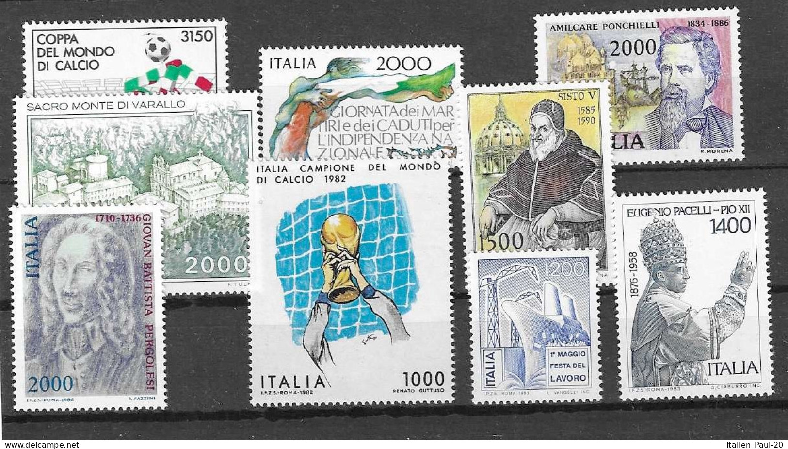 Italien - Selt./postfr. Lot Von SM-Ausgaben (hohe Nominale Ca. 8 €+) Aus Ca. 1980/99! - 1981-90:  Nuevos