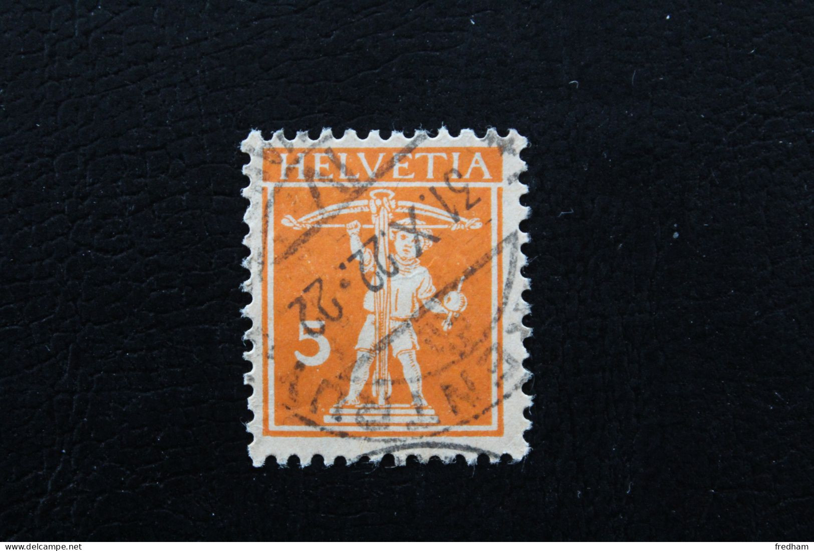 1921 Mi CH 162x 5ct  ORANGE Fils De G.TELL OBLITERE 31-X-1922 - Used Stamps