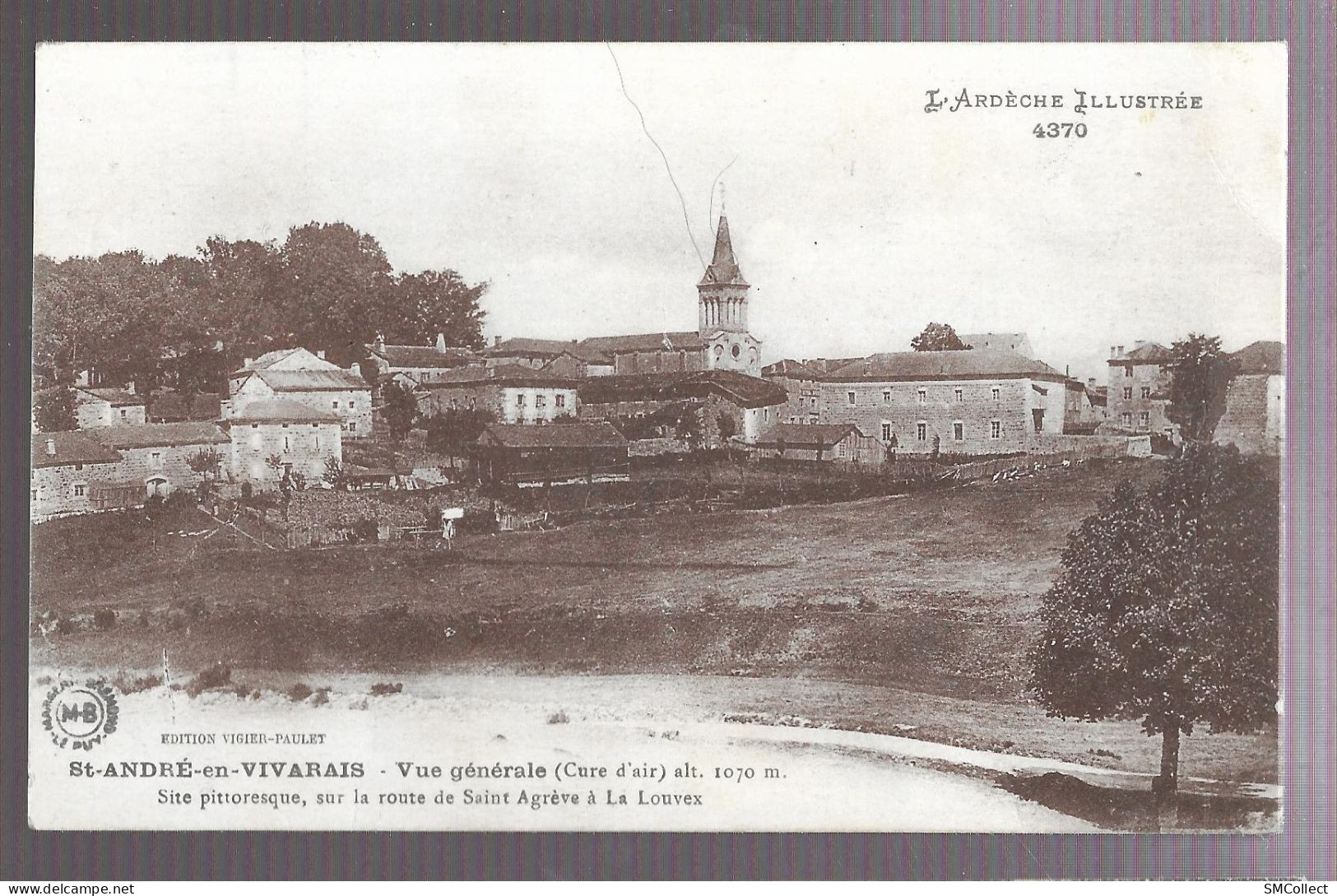 Saint André En Vivarais, Vue Générale (A17p29) - Andere & Zonder Classificatie