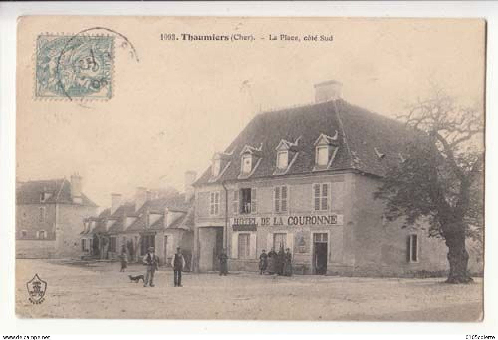 Carte France 18 - Thaumiers - La Place, Côté Sud -  PRIX FIXE - ( Cd073) - Thaumiers