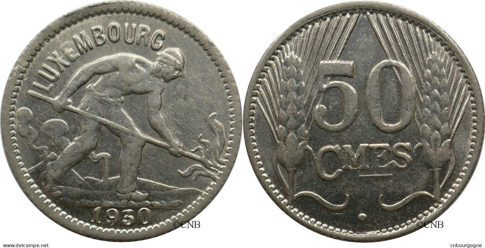 Luxembourg - Grand-Duché - Charlotte - 50 Centimes 1930 - SUP/AU58 - Mon6123 - Luxemburg