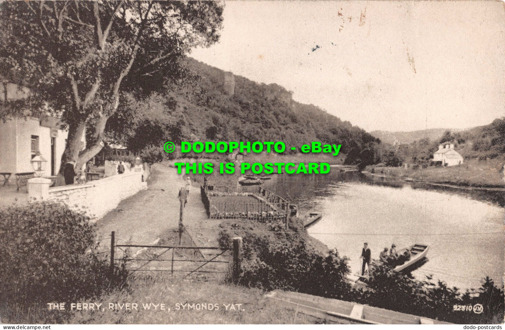 R537176 Symonds Yat. The Ferry River Wye. Valentine. Sepiatype. 1928 - Monde