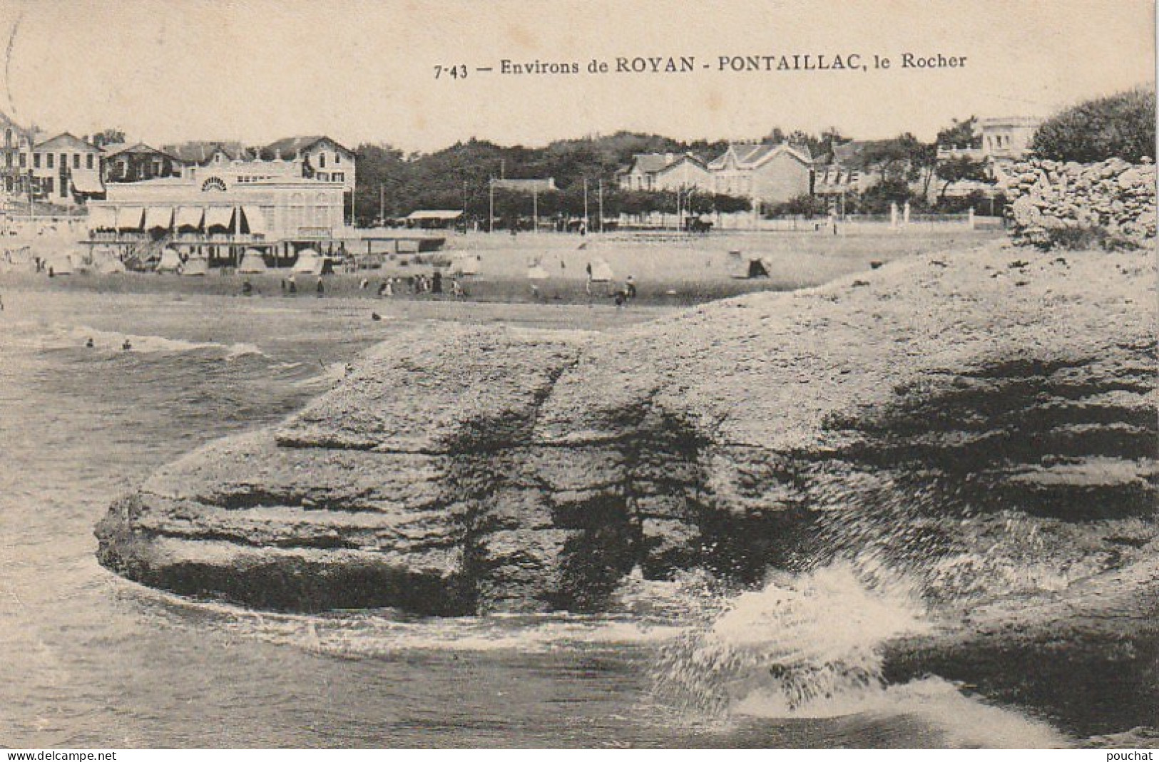 AL23 -(17) ENVIRONS DE ROYAN  - PONTAILLAC  ,  LE ROCHER - RESTAURANT - VILLAS  -    2 SCANS . - Royan