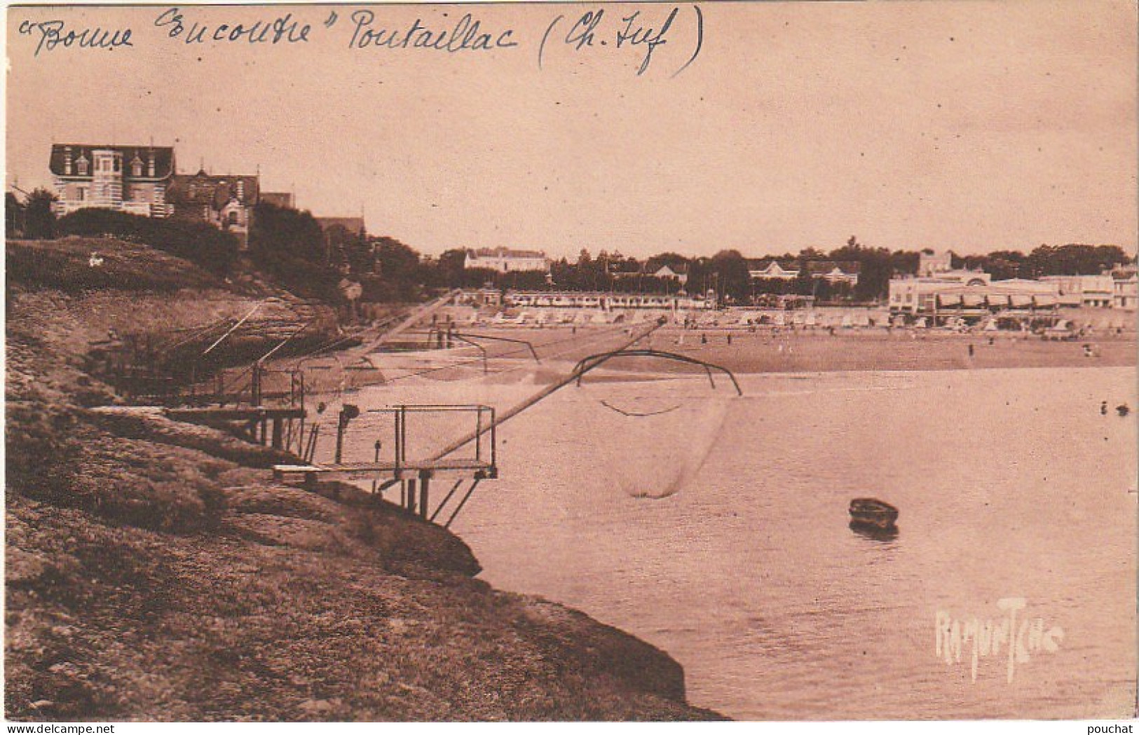 AL25 -(17) ROYAN  -  PONTAILLAC - PECHE AU CARRELET - EDIT. BERGEVIN , LA ROCHELLE ( RAMUNTCHO )-  2 SCANS - Royan