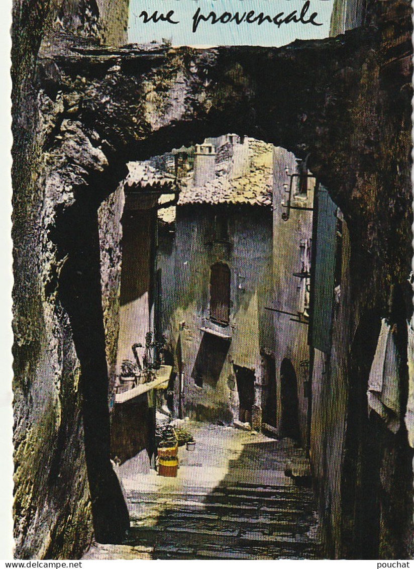 BE20 -(26) DIEULEFIT - RUE PROVENCALE  -  VIEILLE RUE -   CARTE COULEURS   - 2 SCANS - Dieulefit