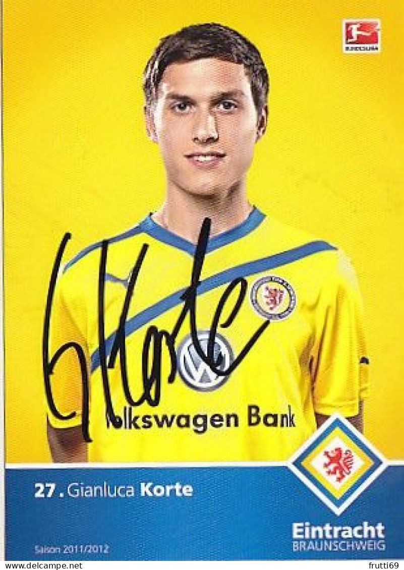 AK 215630 FOOTBALL / SOCCER / FUSSBALL - Eintracht Braunschweig - 2011 / 2012 - Gianluca Korte - Voetbal