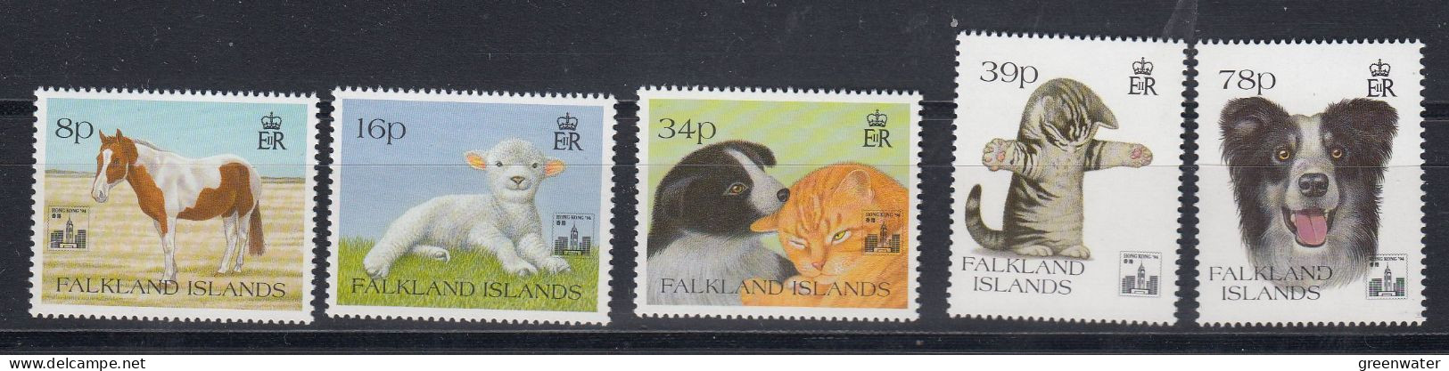 Falkland Islands 1994 Hong Kong / Pets 5v ** Mnh (59686A) - Falklandeilanden