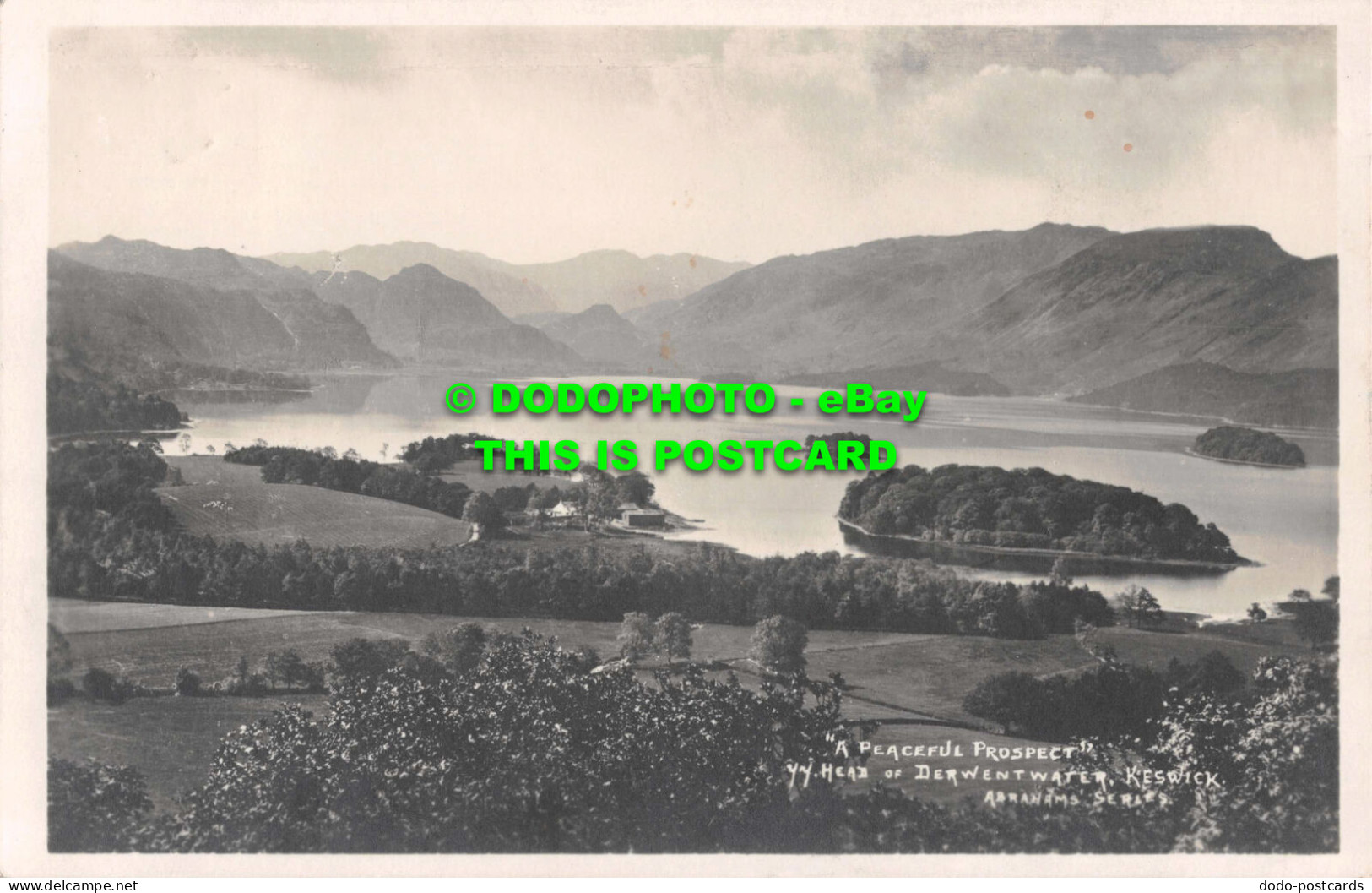 R536850 Keswick. A Peaceful Prospect. Head Of Derwentwater. G. P. Abraham - Monde