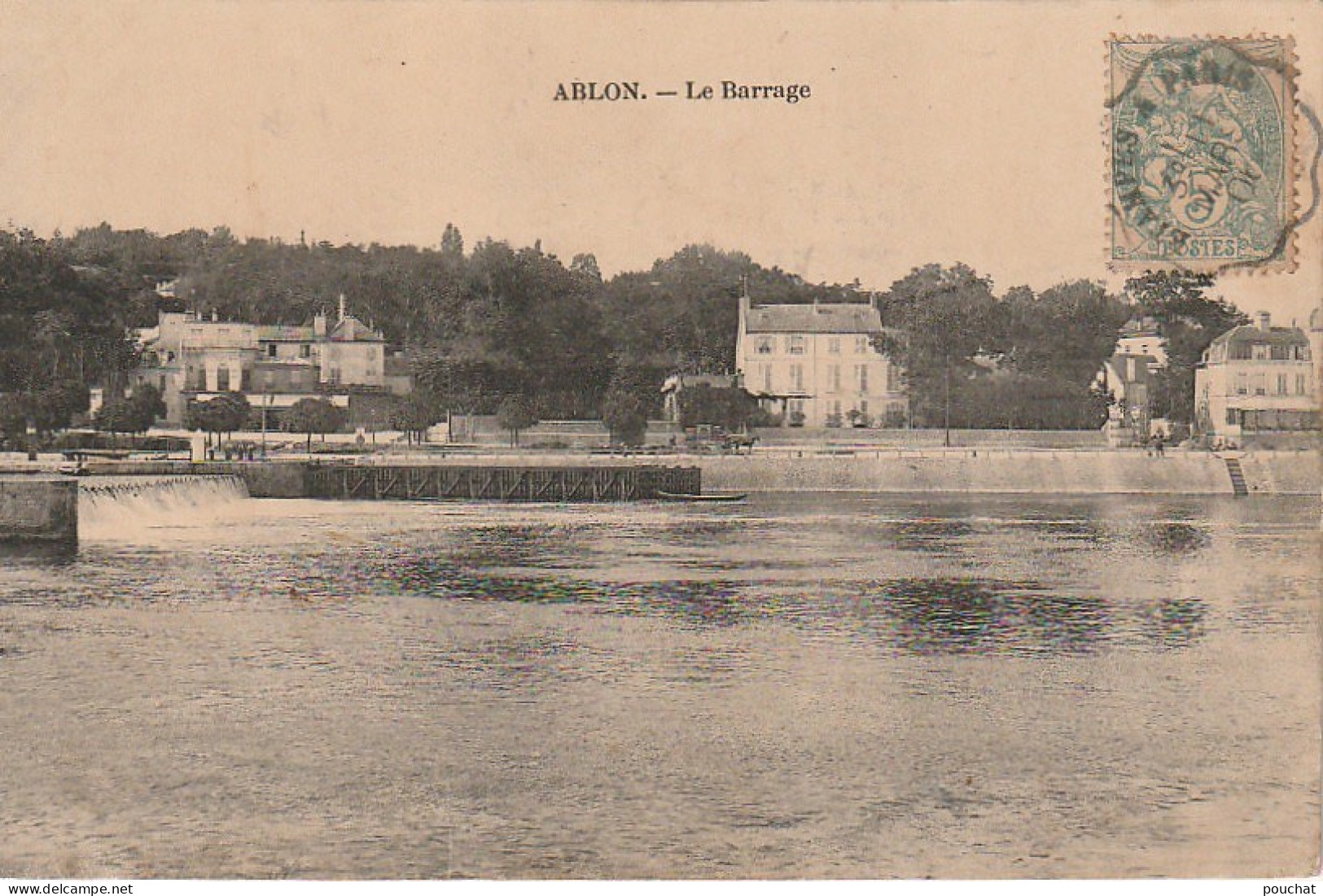 AL20-(14) ABLON  -  LE BARRAGE  -  2 SCANS . - Autres & Non Classés