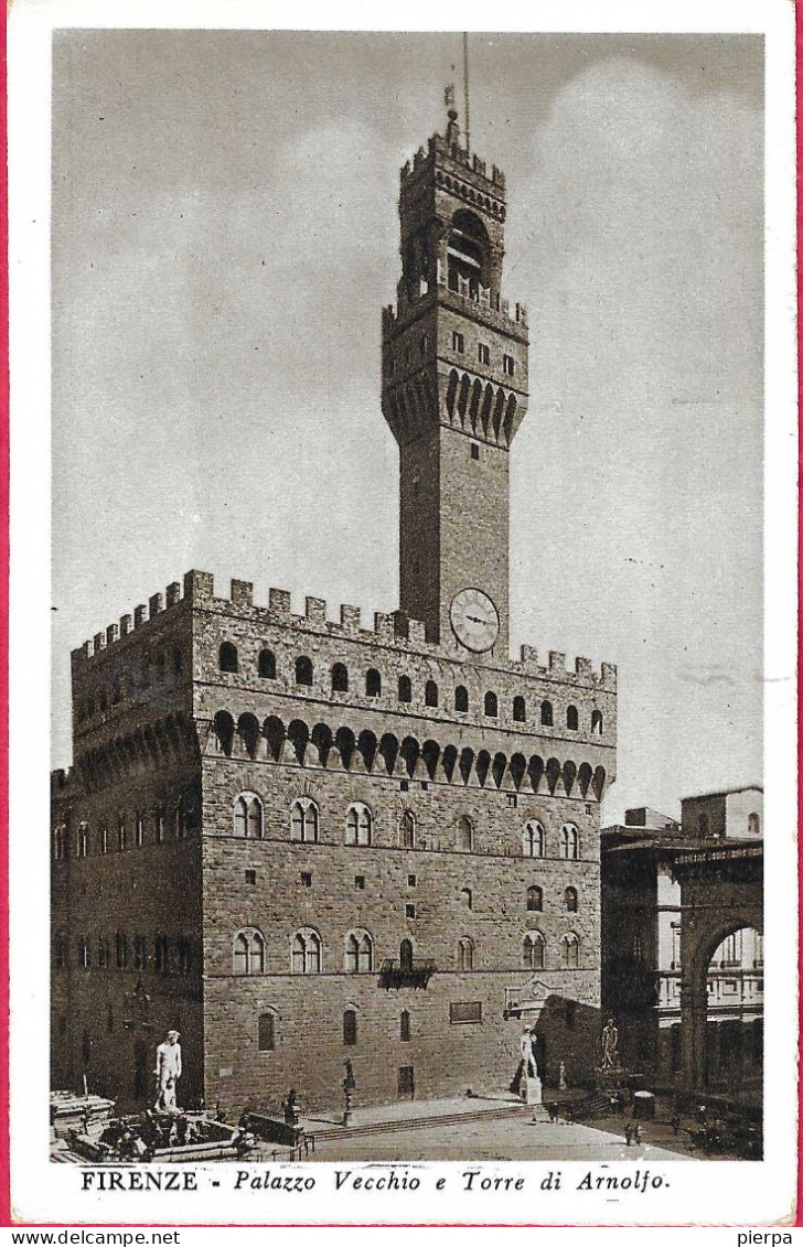 FIRENZE - PALAZZO VECCHIO - FORMATO PICCOLO - EDIZ. INNOCENTI FIRENZE - VIAGGIATA 1942 - Firenze