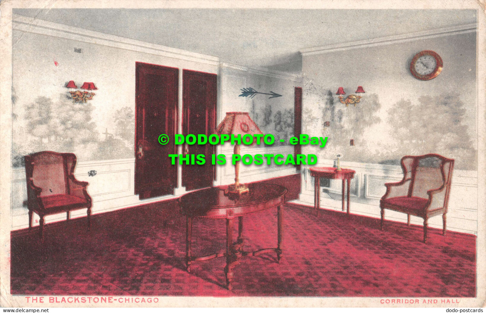 R537004 Chicago. The Blackstone. Corridor And Hall. Michigan Litho - Monde