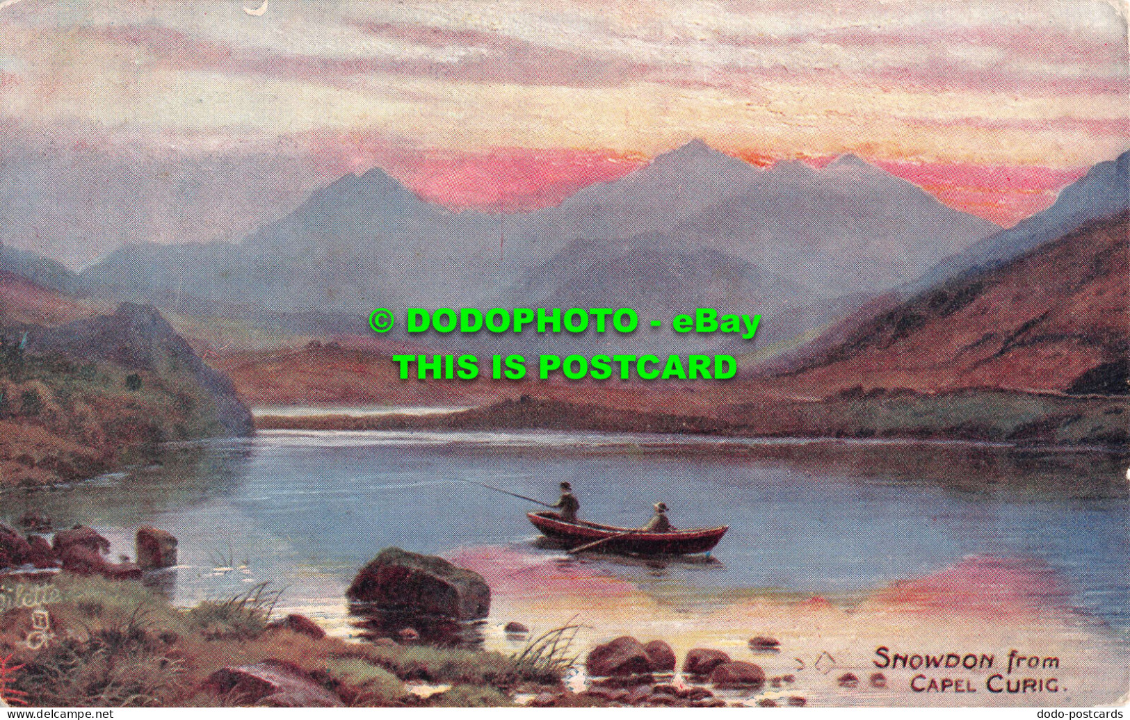 R537005 Snowdon From Capel Curig. Llanberis. North Wales. Tuck. Oilette. 8566 - Monde