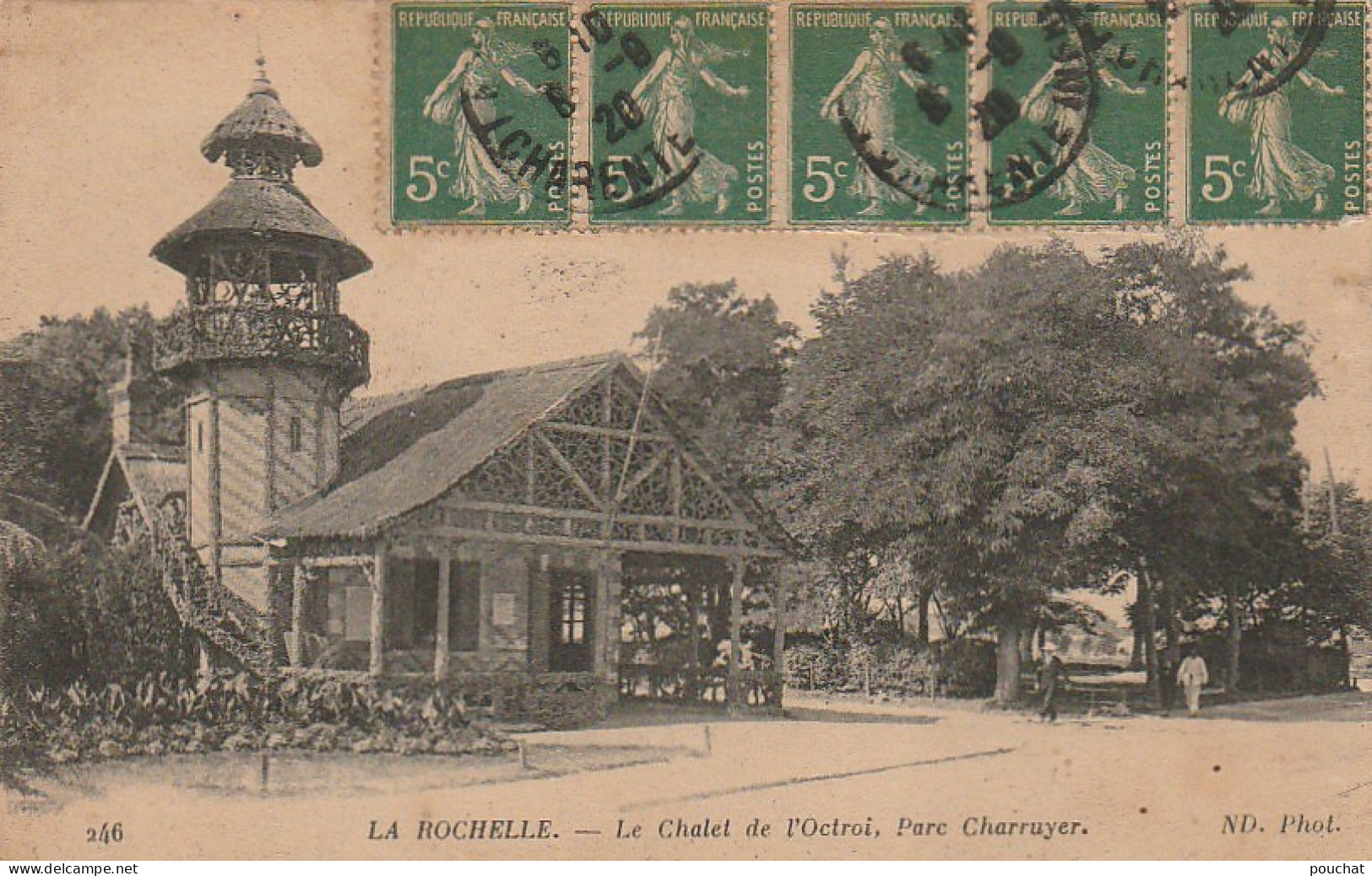 AL25 -(17) LA ROCHELLE  -  LE CHALET DE L ' OCTROI , PARC CHARRUYER  - 2 SCANS - La Rochelle