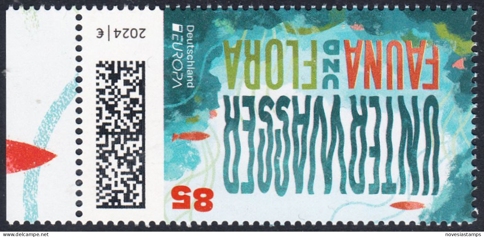 !a! GERMANY 2024 Mi. 3828 MNH SINGLE W/ Left Margin (c) - Europe: Underwater Fauna & Flora - Ongebruikt