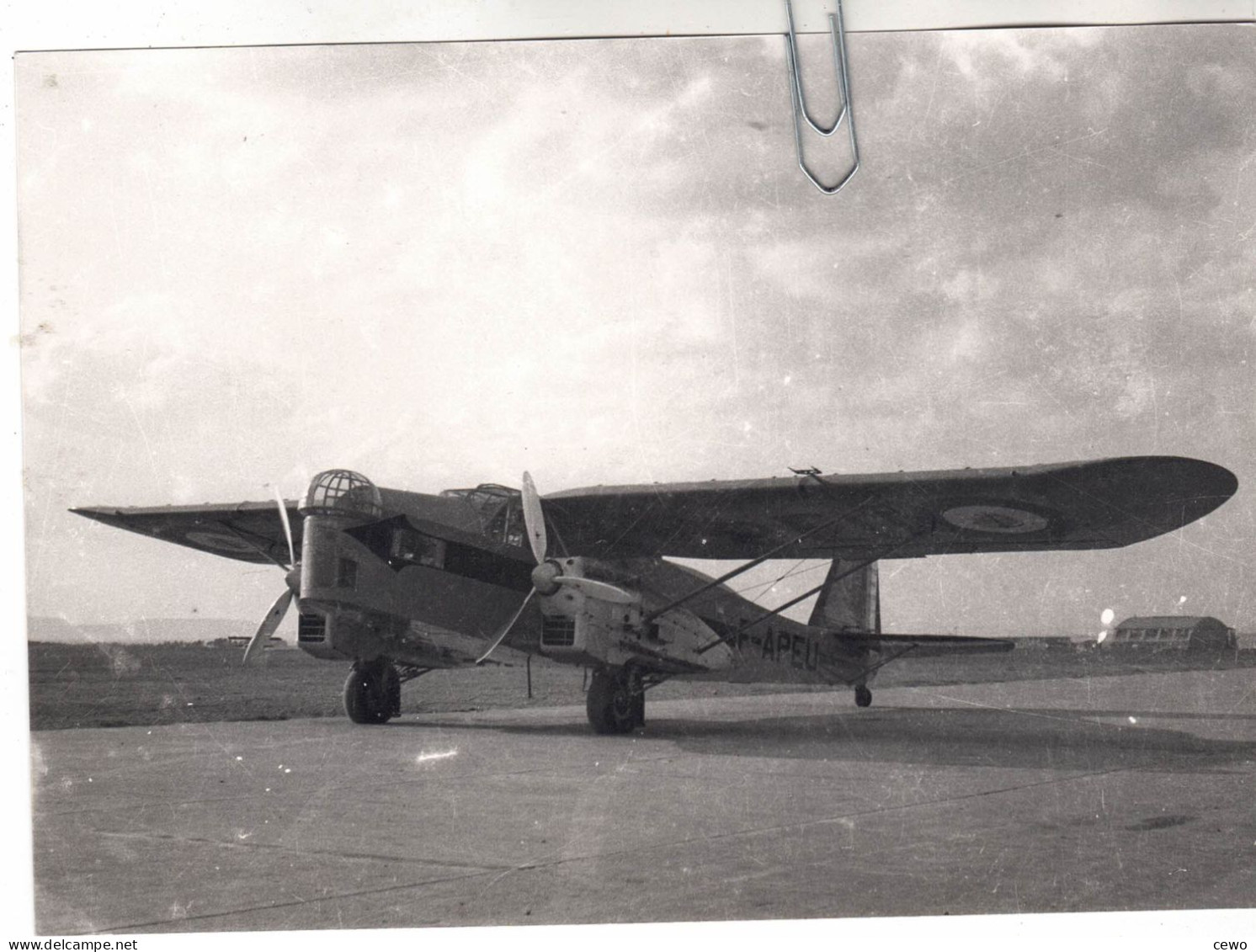 PHOTO AVION  AVIATION POTEZ 540 PASSAGERS F-APEU DE L'ETAT FRANCAIS - Aviación