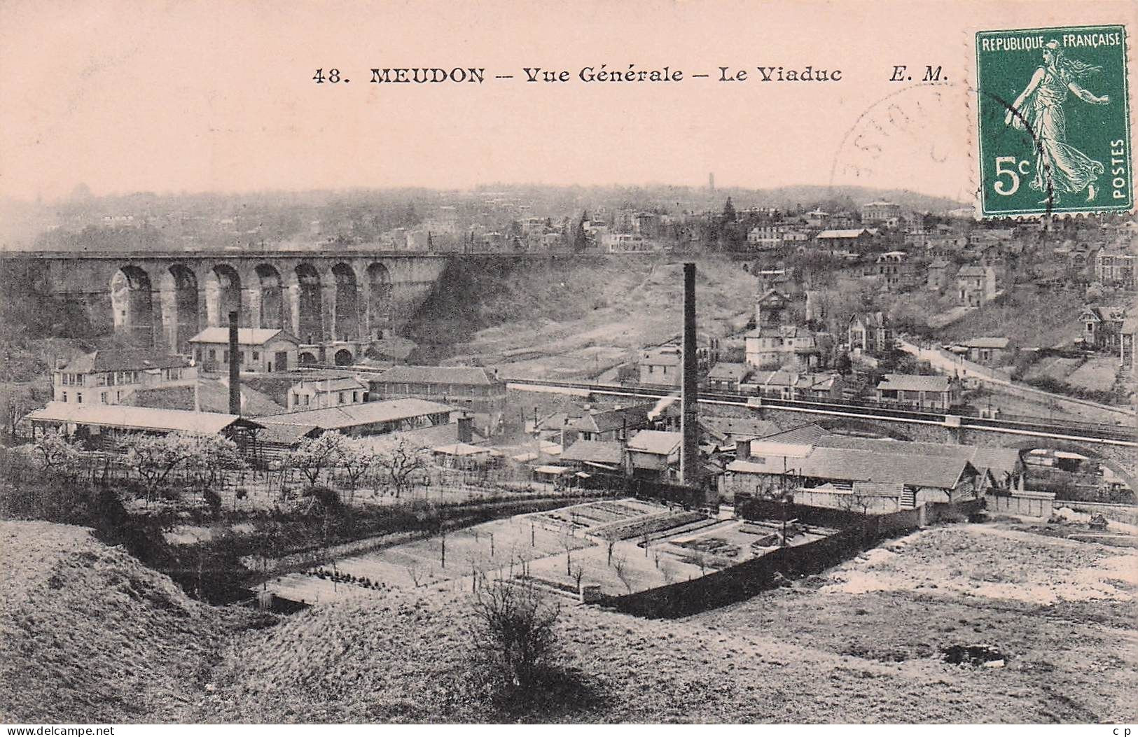 Meudon - Vue Generale - Le Viaduc - CPA °J - Meudon