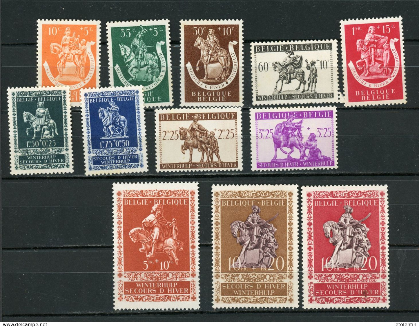 BELGIQUE -  SECOURS D'HIVER - N° Yvert 603/614 ** - Unused Stamps