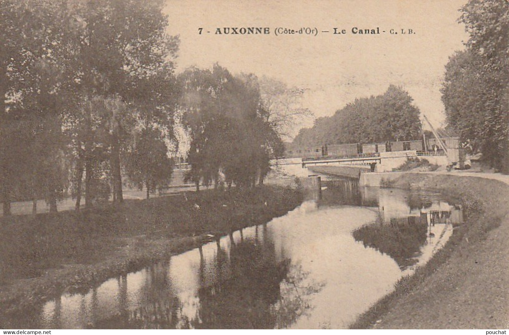 BE7 -(21) AUXONNE -  LE CANAL -  2 SCANS - Auxonne