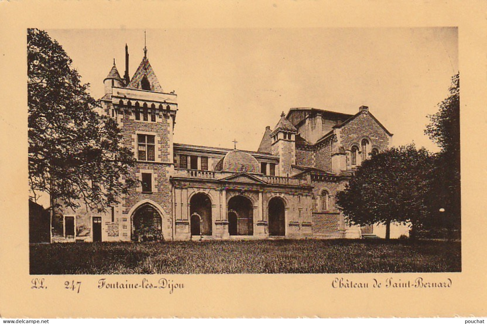 BE7 -(21) FONTAINE LES  DIJON - CHATEAU DE SAINT BERNARD  -  2 SCANS - Autres & Non Classés