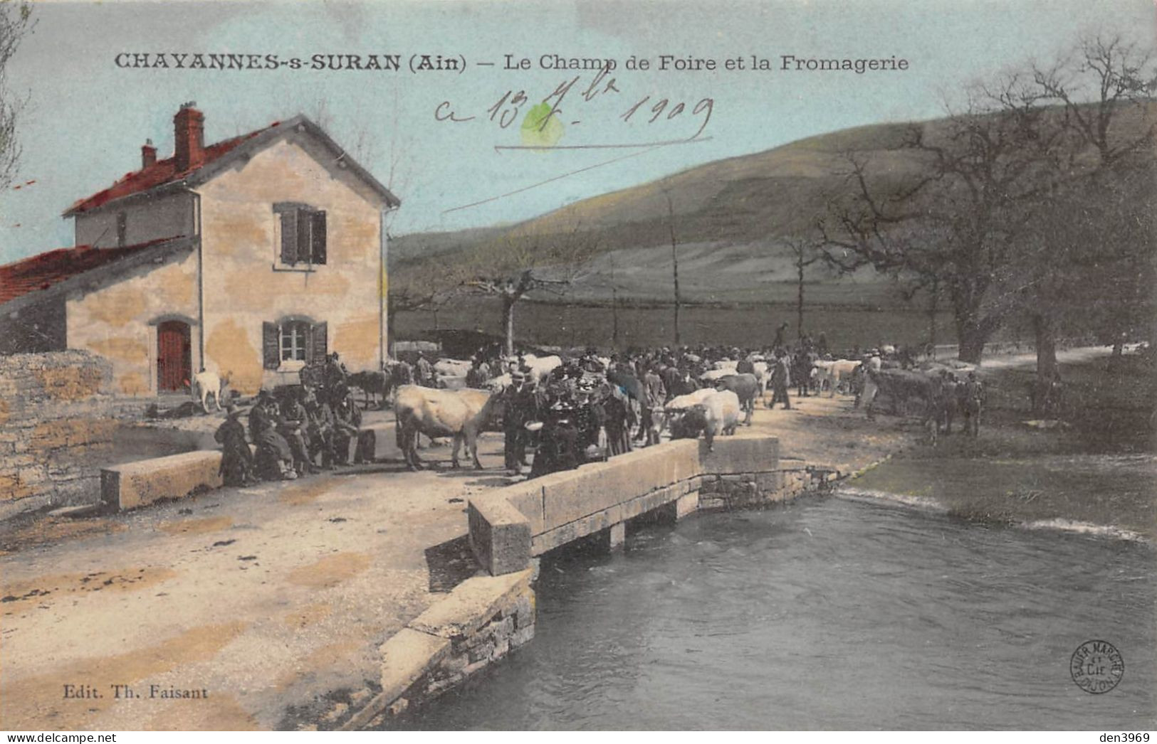 CHAVANNES-sur-SURAN (Ain) - Le Champ De Foire Et La Fromagerie - Bauer-Marchet Et Cie Dijon - Ecrit (2 Scans) - Ohne Zuordnung