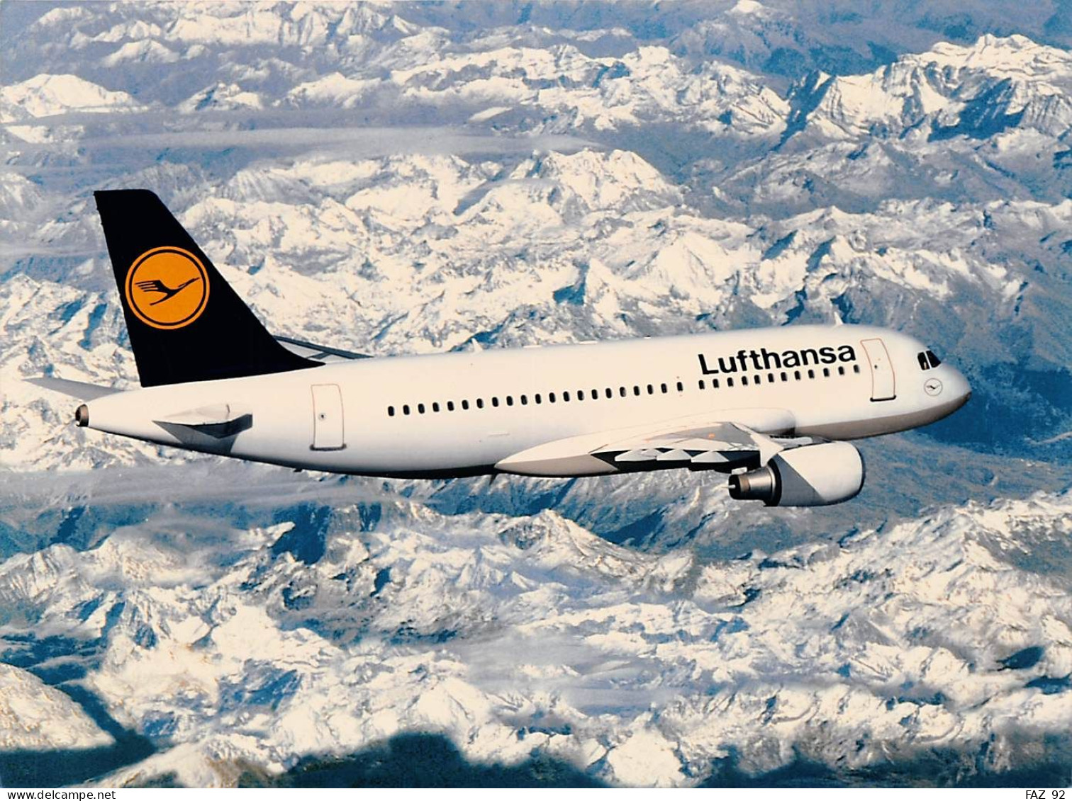 Airbus A319 - Lufthansa - 180 X 130 Mm. - Photo Presse Originale - Aviation