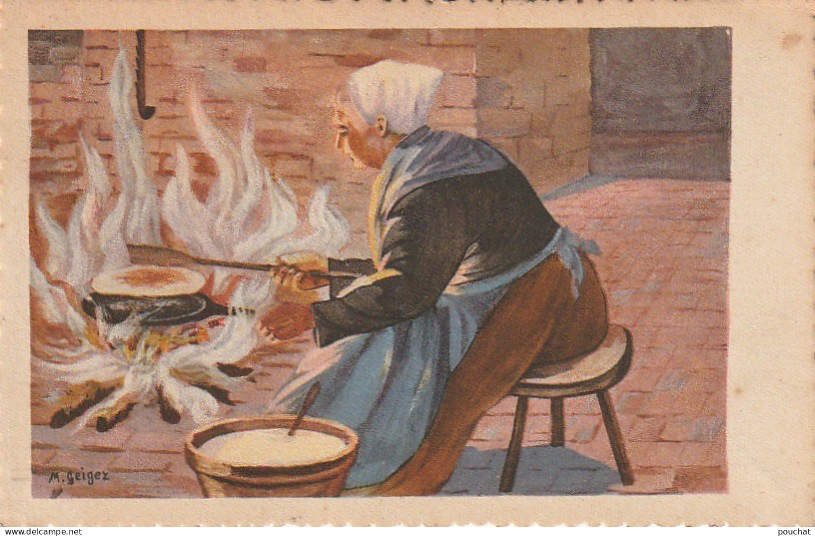 BE 10- " LA BONNE GALETTE BRETONNE " D' APRES LES GOUACHES ORIGINALES DE M. GEIGER  -     2 SCANS - Personnages