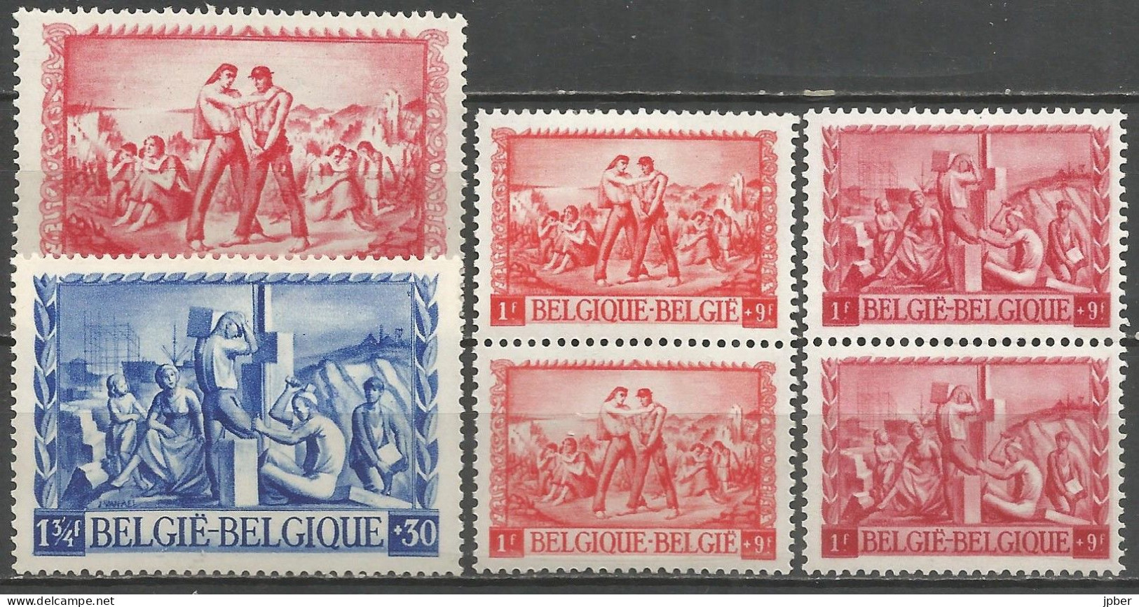 Belgique - Au Profit Des Sinistrés N°697 à 700 **/* - Unused Stamps