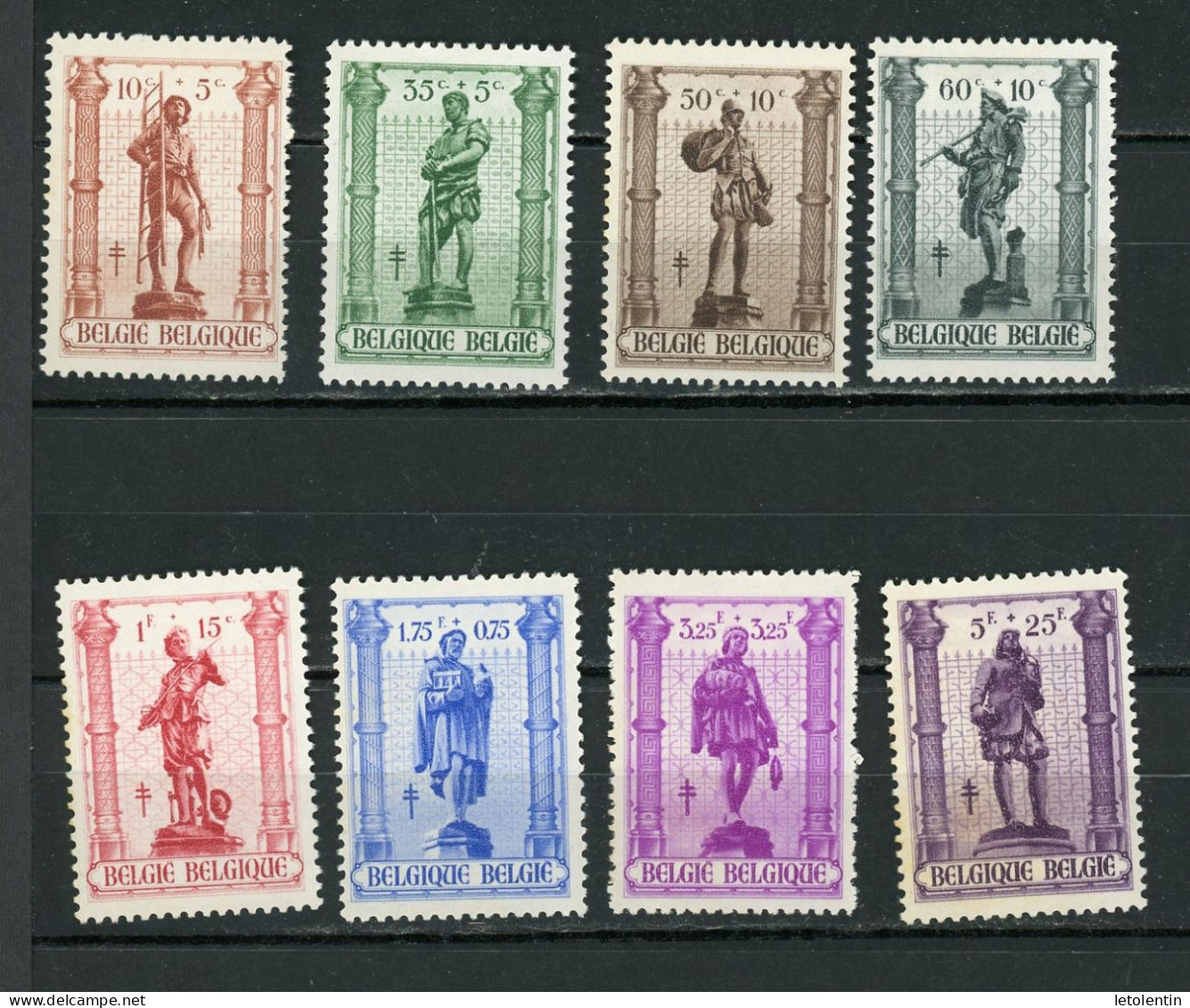 BELGIQUE -  POUR ŒUVRES ANTITUBERCULEUX - N° Yvert 615/622 ** - Unused Stamps