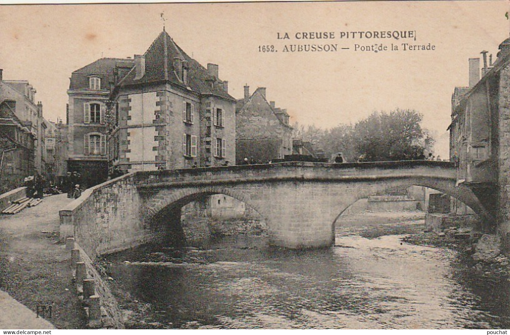 BE13 -(23) AUBUSSON - PONT DE LA TERRADE  - ANIMATION -  2 SCANS - Aubusson