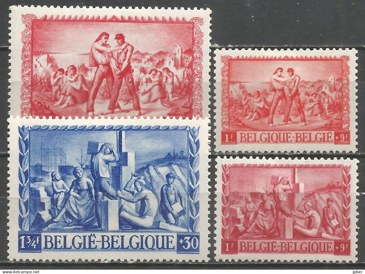 Belgique - Au Profit Des Sinistrés N°697 à 700 * - Unused Stamps