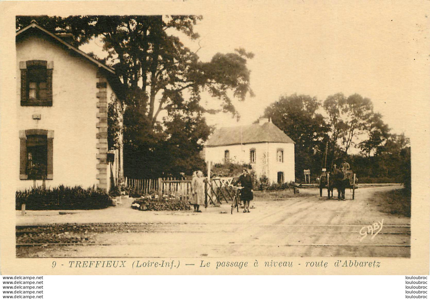 TREFFIEUX PASSAGE A NIVEAU ROUTE D'ABBARETZ - Otros & Sin Clasificación