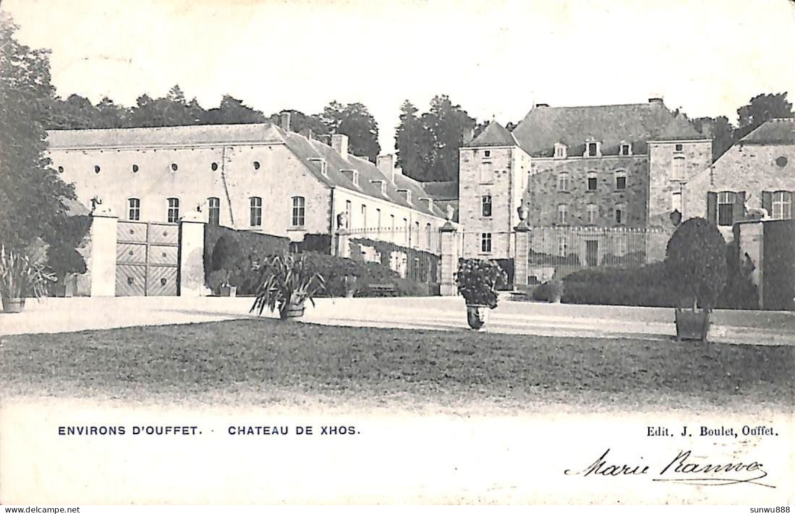 Ouffet (environs D') - Chateau De Xhos (Edit. J. Boulet 1906) - Ouffet