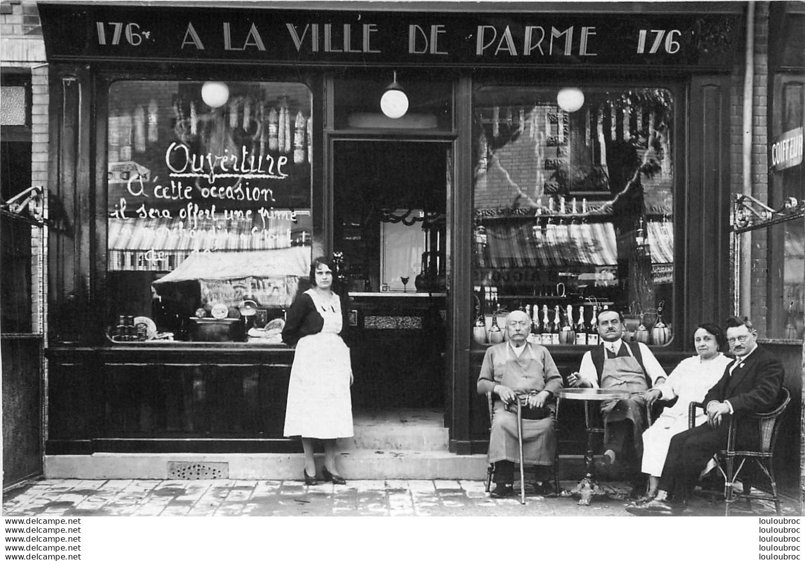PARIS Ve CARTE PHOTO  A LA VILLE DE PARME 176 RUE JEANNE D'ARC - Paris (05)