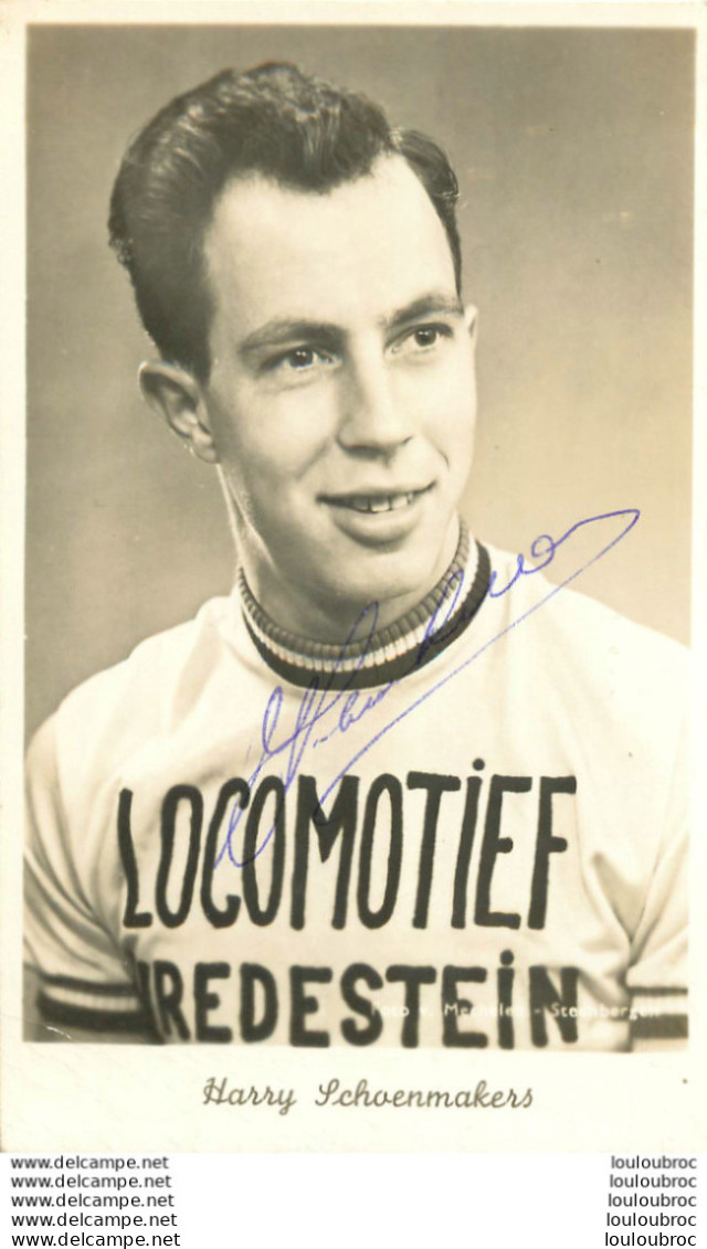 HARRY SCHOENMAKERS   AVEC AUTOGRAPHE DEDICACE ORIGINAL  - Ciclismo