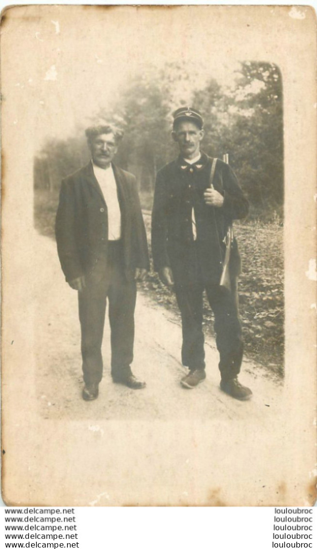 GARDE CHASSE CARTE PHOTO - Andere & Zonder Classificatie