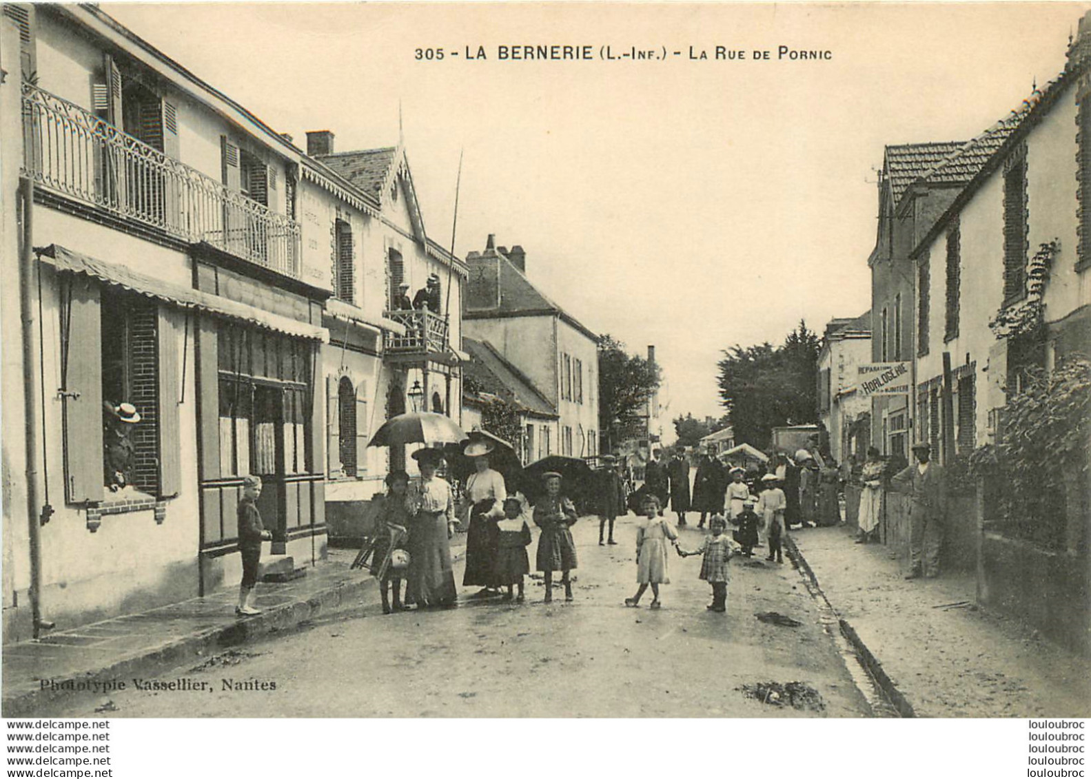 LA BERNERIE EN RETZ LA RUE DE PORNIC  - La Bernerie-en-Retz