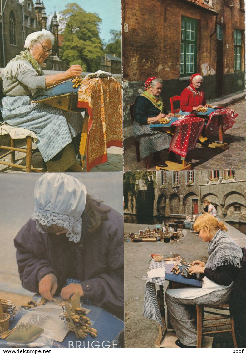 20 X Brugge : Kantwerksters / Kantklosters / Dentellières Flamandes / Lace-makers --- 20 Cards - Brugge