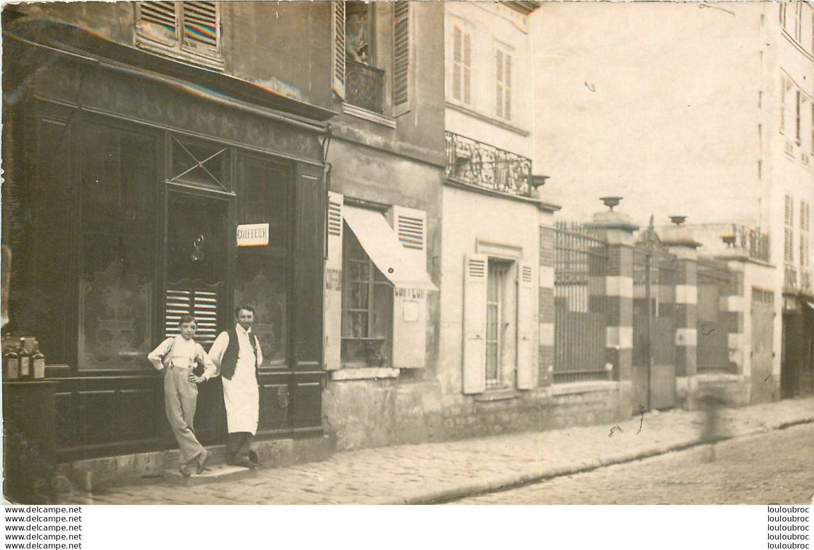 CHARENTON LE PONT CARTE PHOTO COIFFEUR L. BORREL 34 RUE DES CARRIERES - Charenton Le Pont