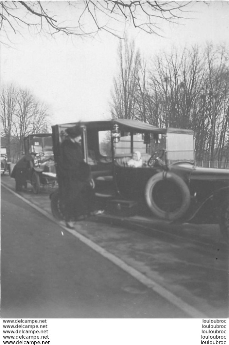 AUTOMOBILES ANCIENNES PEUT-ETRE DES TAXIS PHOTO ORIGINALE 11X8CM - Coches