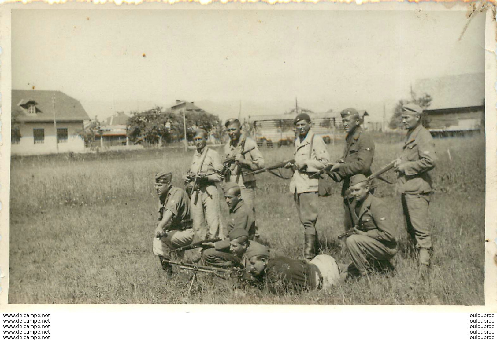 CARTE PHOTO YOUGOSLAVIE SOLDATS YOUGOSLAVES SECONDE GUERRE MONDIALE R14 - Oorlog 1939-45