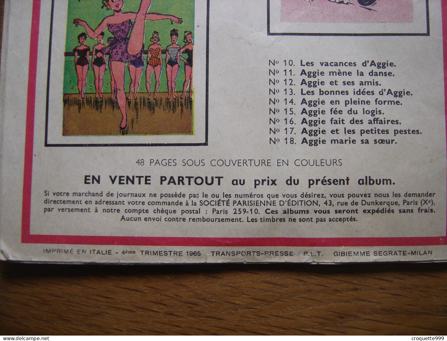 1965 LILI dans la lune 32 Jeunesse Joyeuse Etat moyen a etudier