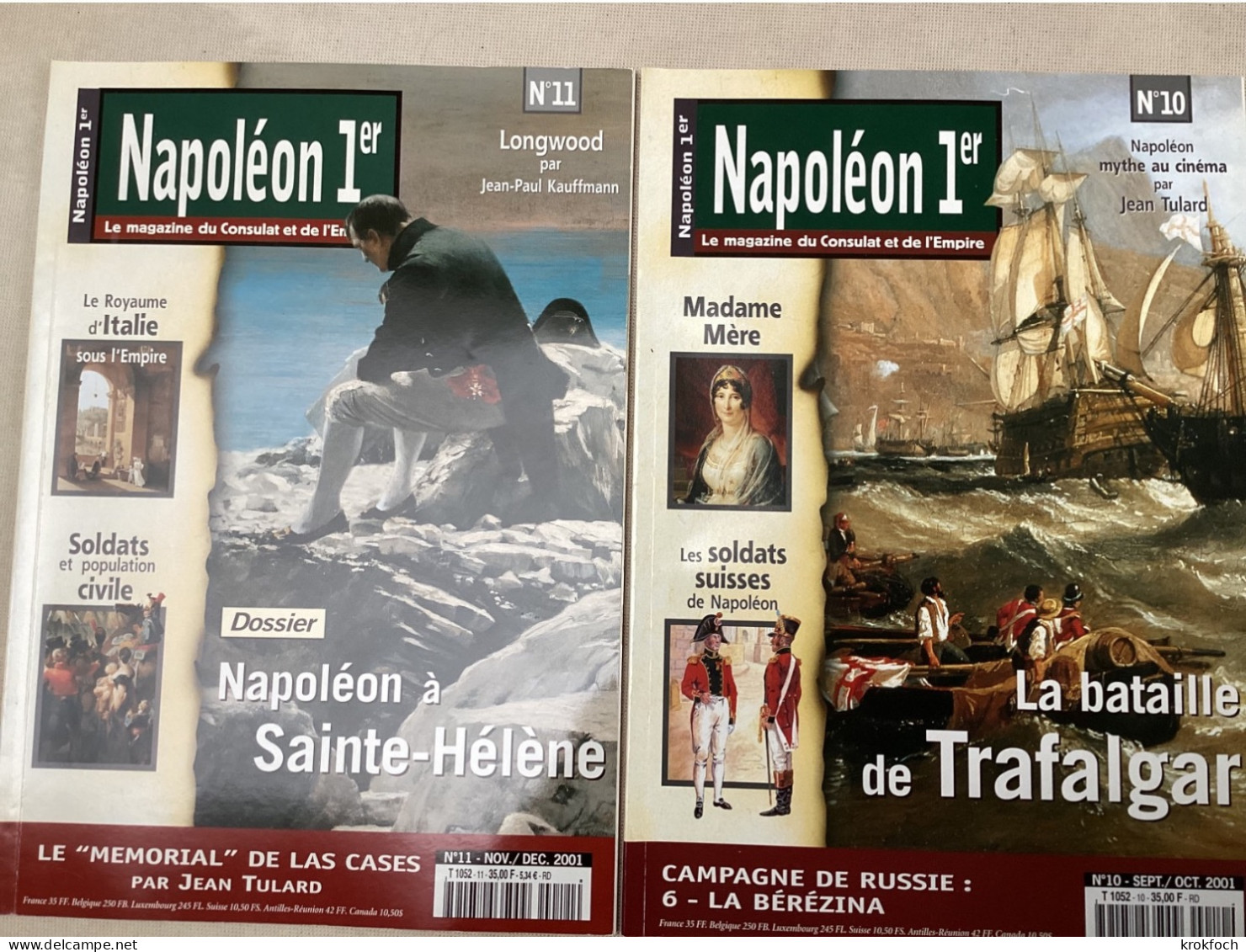 Napoléon 1er - 12 N° Revue - Toulon Eylau Trafalgar Marine Sainte-Hélène Égypte Angleterre Marengo - Geschichte