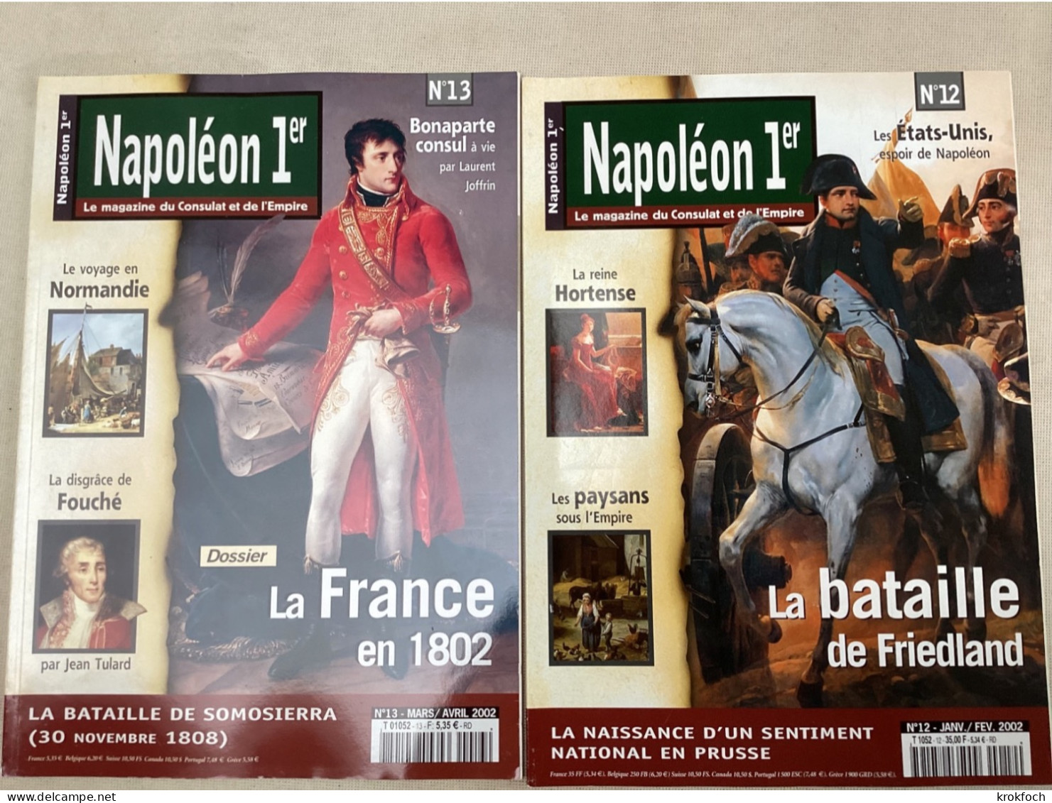 Napoléon 1er - 12 N° Revue - Toulon Eylau Trafalgar Marine Sainte-Hélène Égypte Angleterre Marengo - Geschichte