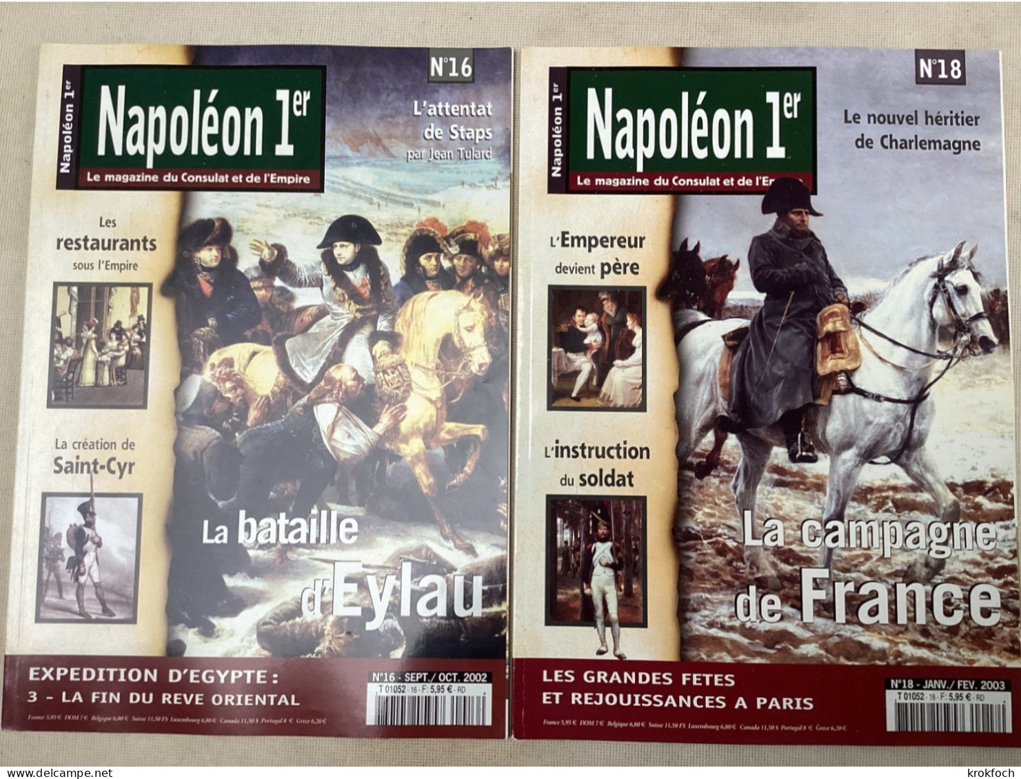 Napoléon 1er - 12 N° Revue - Toulon Eylau Trafalgar Marine Sainte-Hélène Égypte Angleterre Marengo - Geschichte