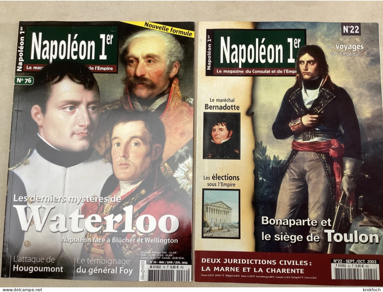 Napoléon 1er - 12 N° Revue - Toulon Eylau Trafalgar Marine Sainte-Hélène Égypte Angleterre Marengo - History