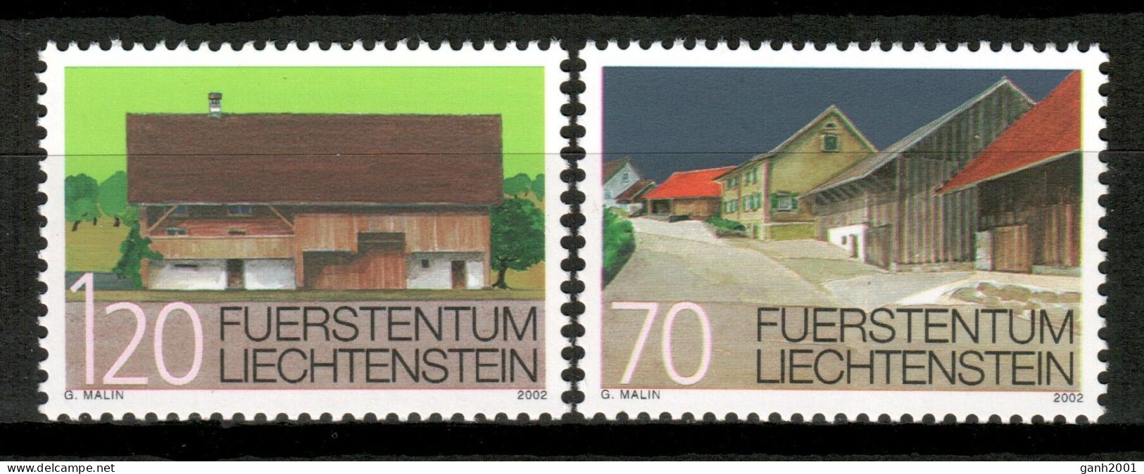 Liechtenstein 2002 / Architecture Houses MNH Arquitectura Casas / Hy64  29-23 - Autres & Non Classés