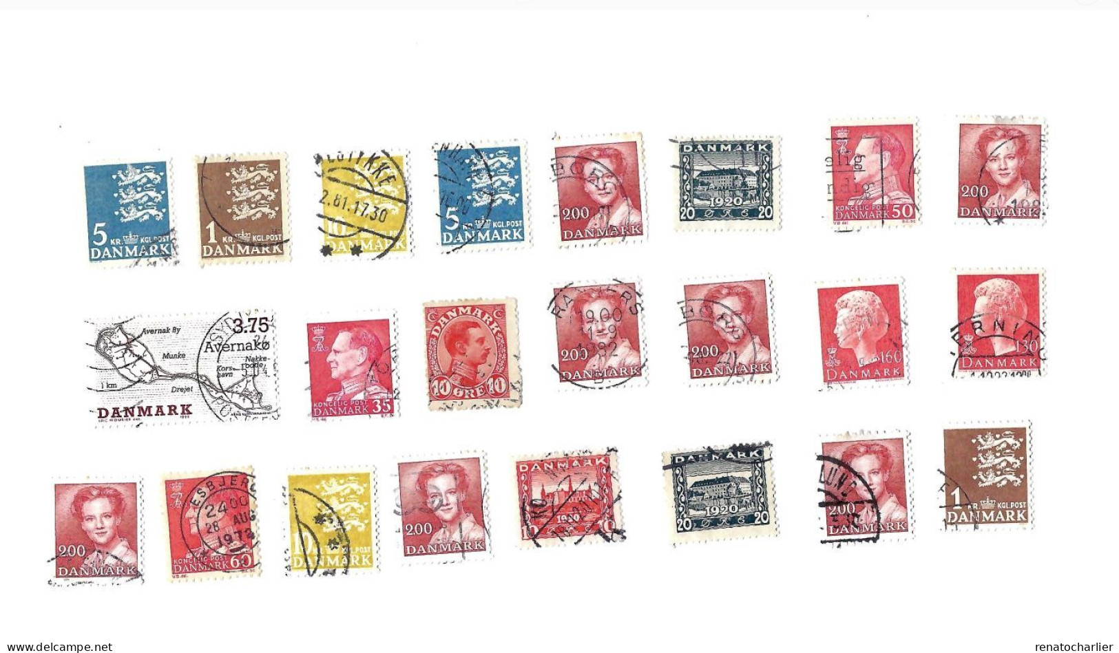 Collection De 105 Timbres  Oblitérés. - Sammlungen