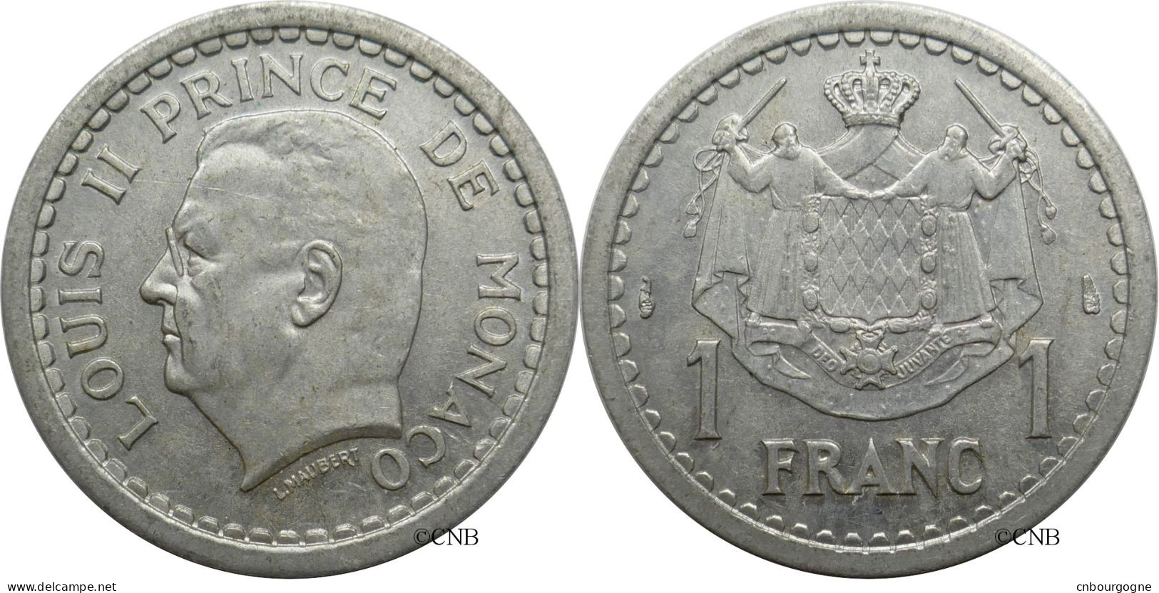 Monaco - Principauté - Louis II - 1 Franc ND (1943) - SUP/AU58 - Mon6127 - 1922-1949 Louis II