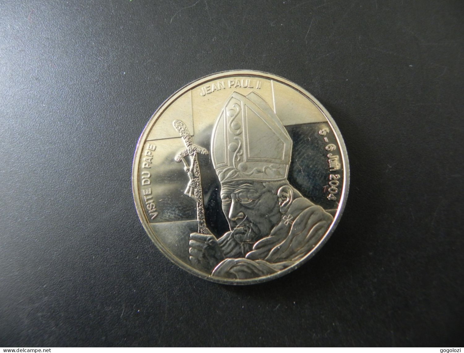 Congo 5 Francs 2004 - Visite Du Pape Jean Paul II. - Congo (République Démocratique 1998)